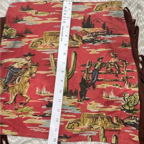 Fringe cowboy skirt - Picture 3 of 4